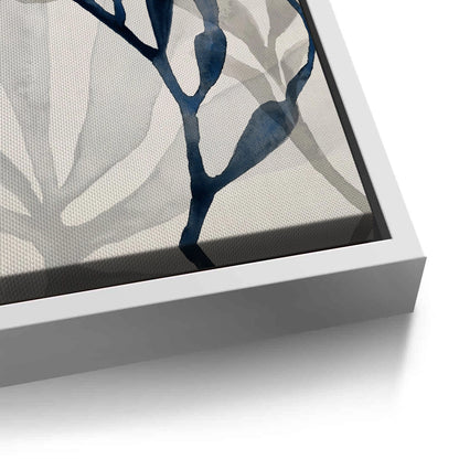 Abstract Indigo Seaweed - Canvas
