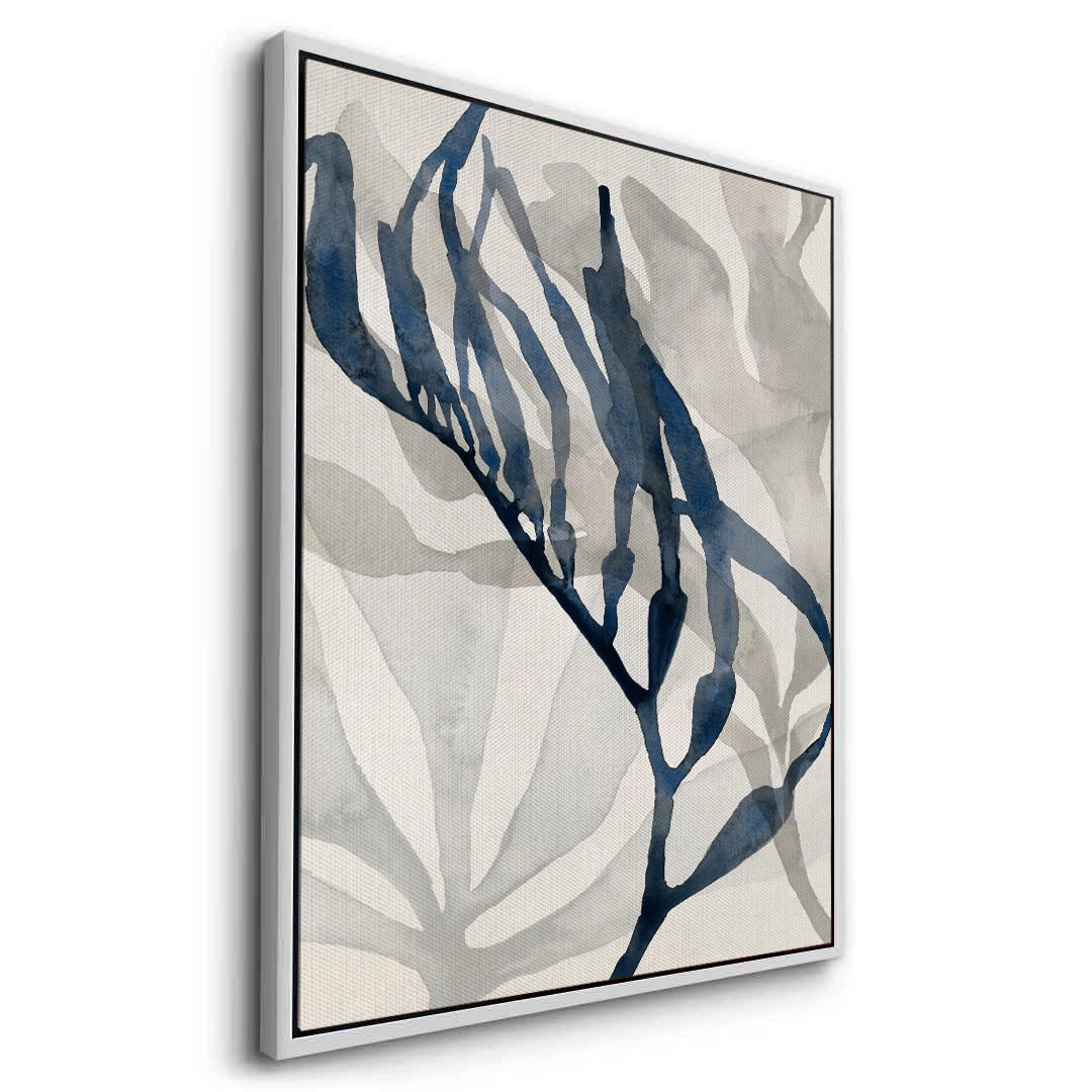 2Abstract Indigo Seaweed - Canvas