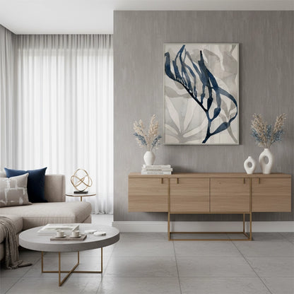 Abstract Indigo Seaweed - Fine Art