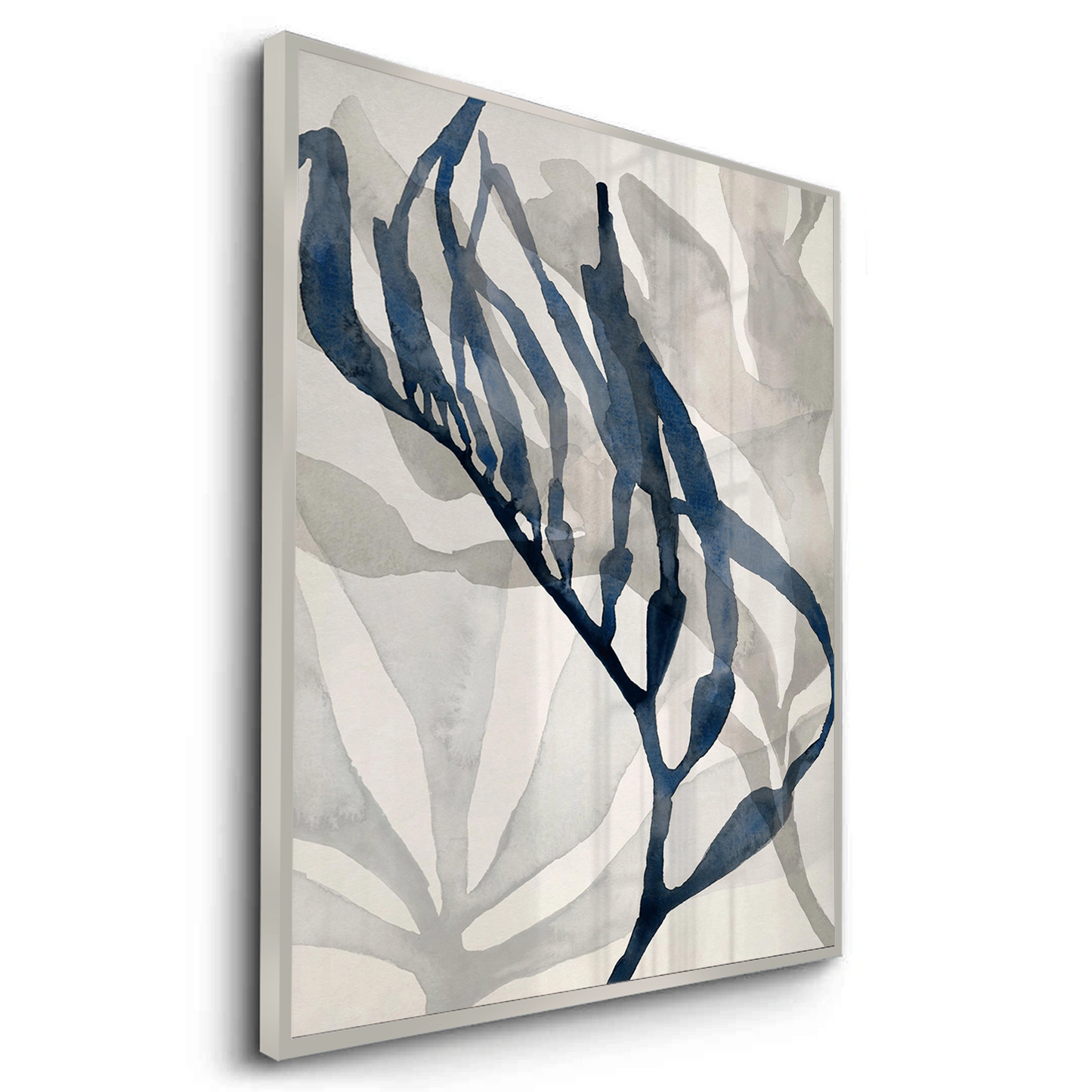 2Abstract Indigo Seaweed - Fine Art