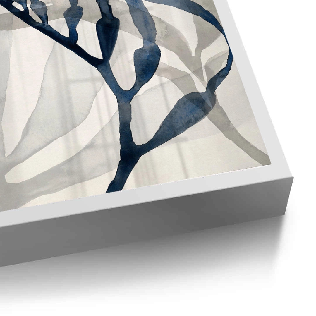 2Abstract Indigo Seaweed - Fine Art