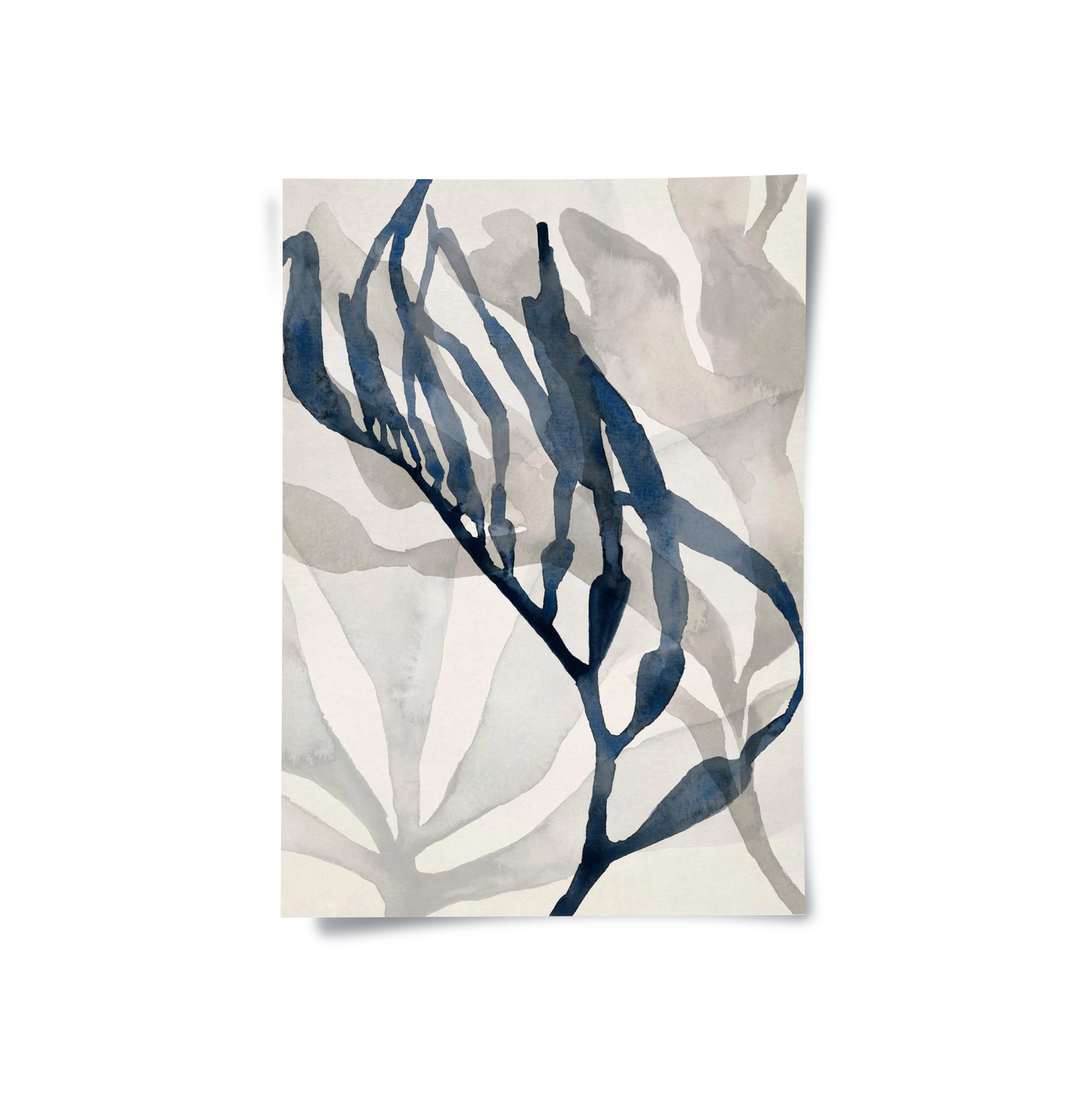2Abstract Indigo Seaweed - Poster