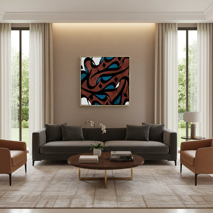 Abstract Islamic Calligraphy - Canvas