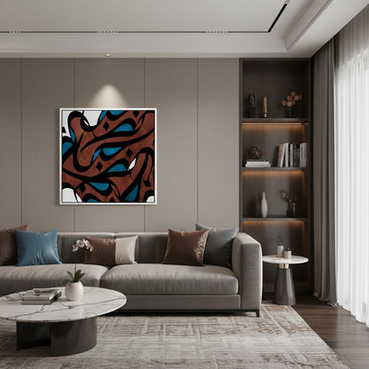 Abstract Islamic Calligraphy - Canvas