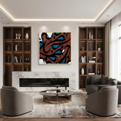 Abstract Islamic Calligraphy - Fine Art