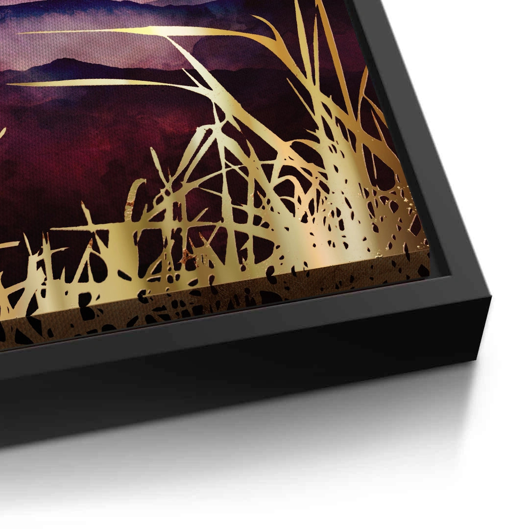 2Abstract Japanese Crane  - Canvas