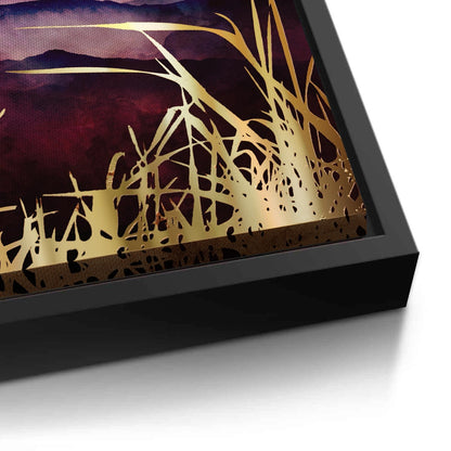 Abstract Japanese Crane  - Canvas