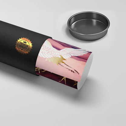 Abstract Japanese Crane - Poster