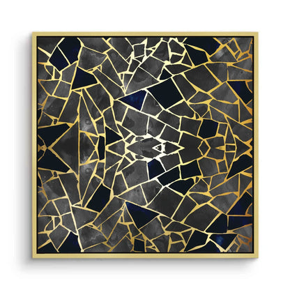Abstract Kintsugi Stone - Canvas