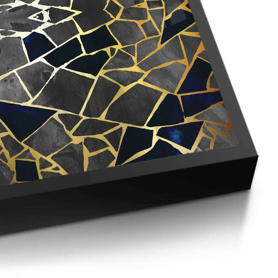 Abstract Kintsugi Stone - Fine Art - Jasmineart.ae