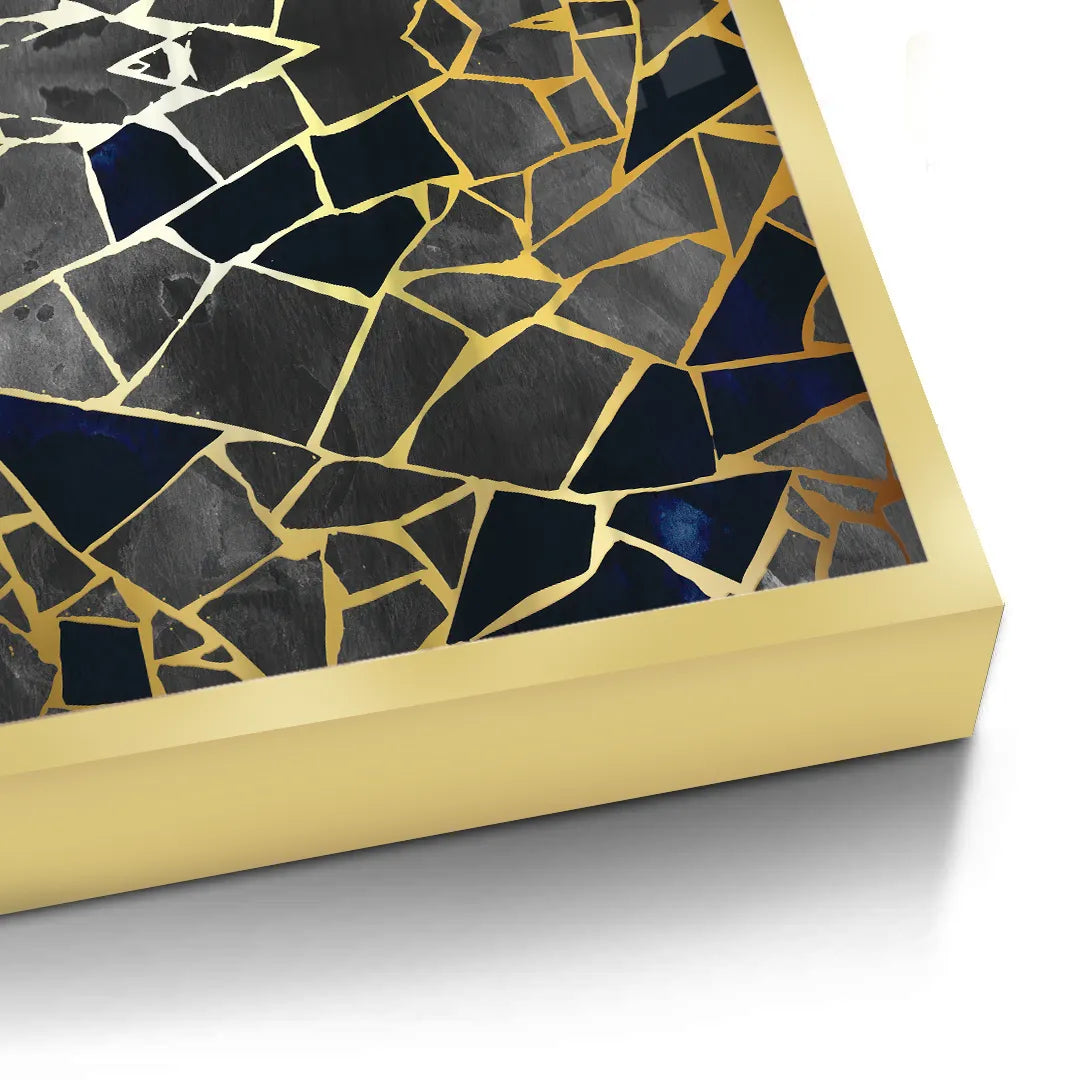 Abstract Kintsugi Stone - Fine Art - Jasmineart.ae