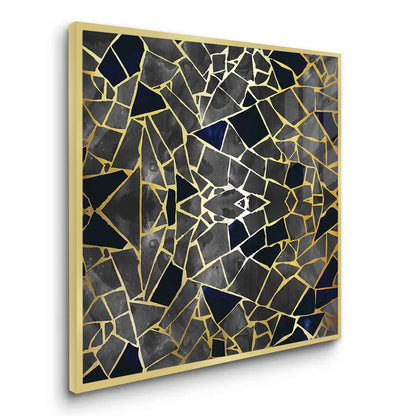 Abstract Kintsugi Stone - Fine Art