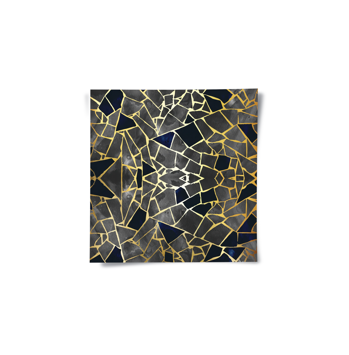 2Abstract Kintsugi Stone- Poster