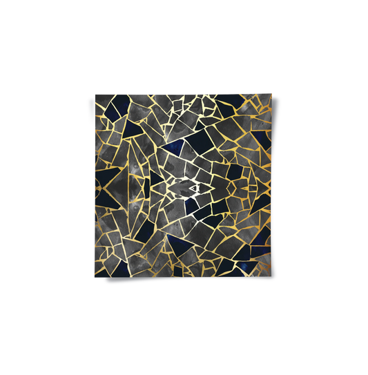 Abstract Kintsugi Stone- Poster