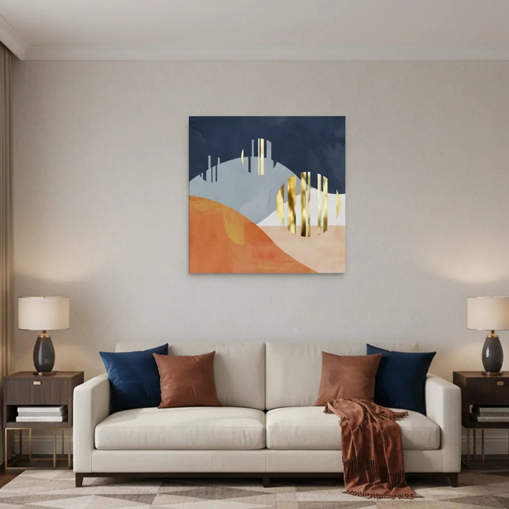 Abstract Landscape - Canvas - Jasmineart.ae