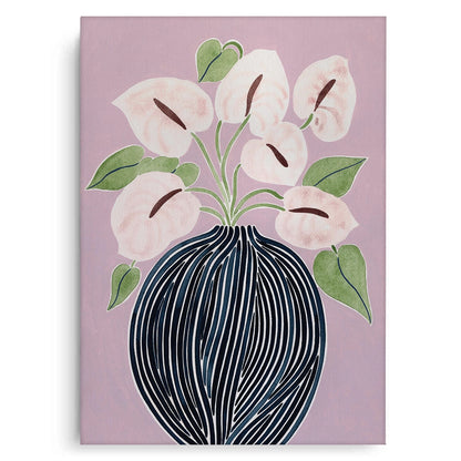 Abstract Lilac - Canvas