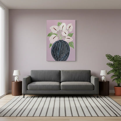 Abstract Lilac - Canvas