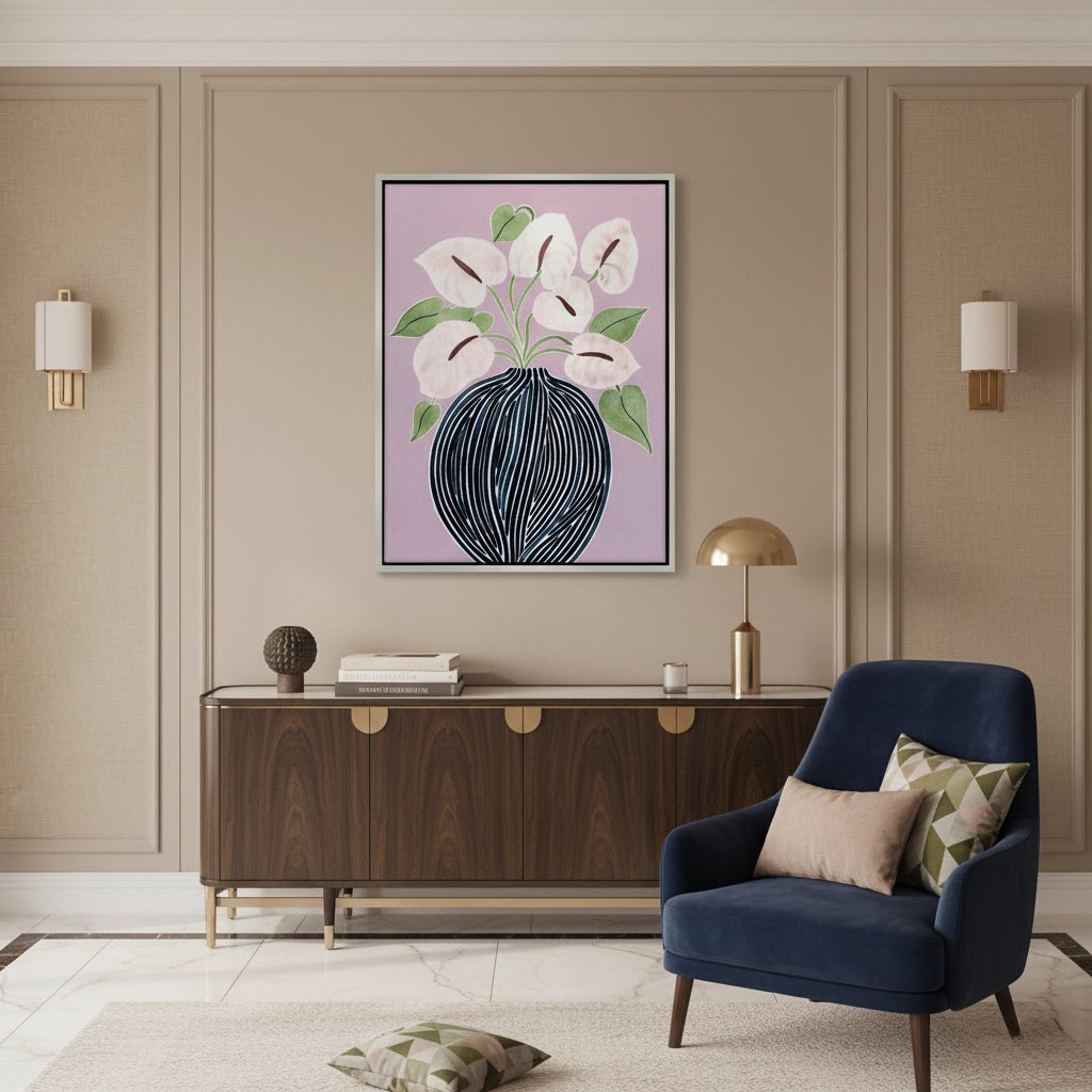 2Abstract Lilac - Canvas