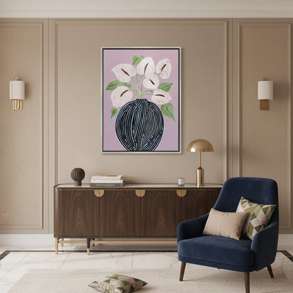 Abstract Lilac - Canvas