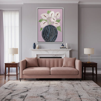 Abstract Lilac - Canvas