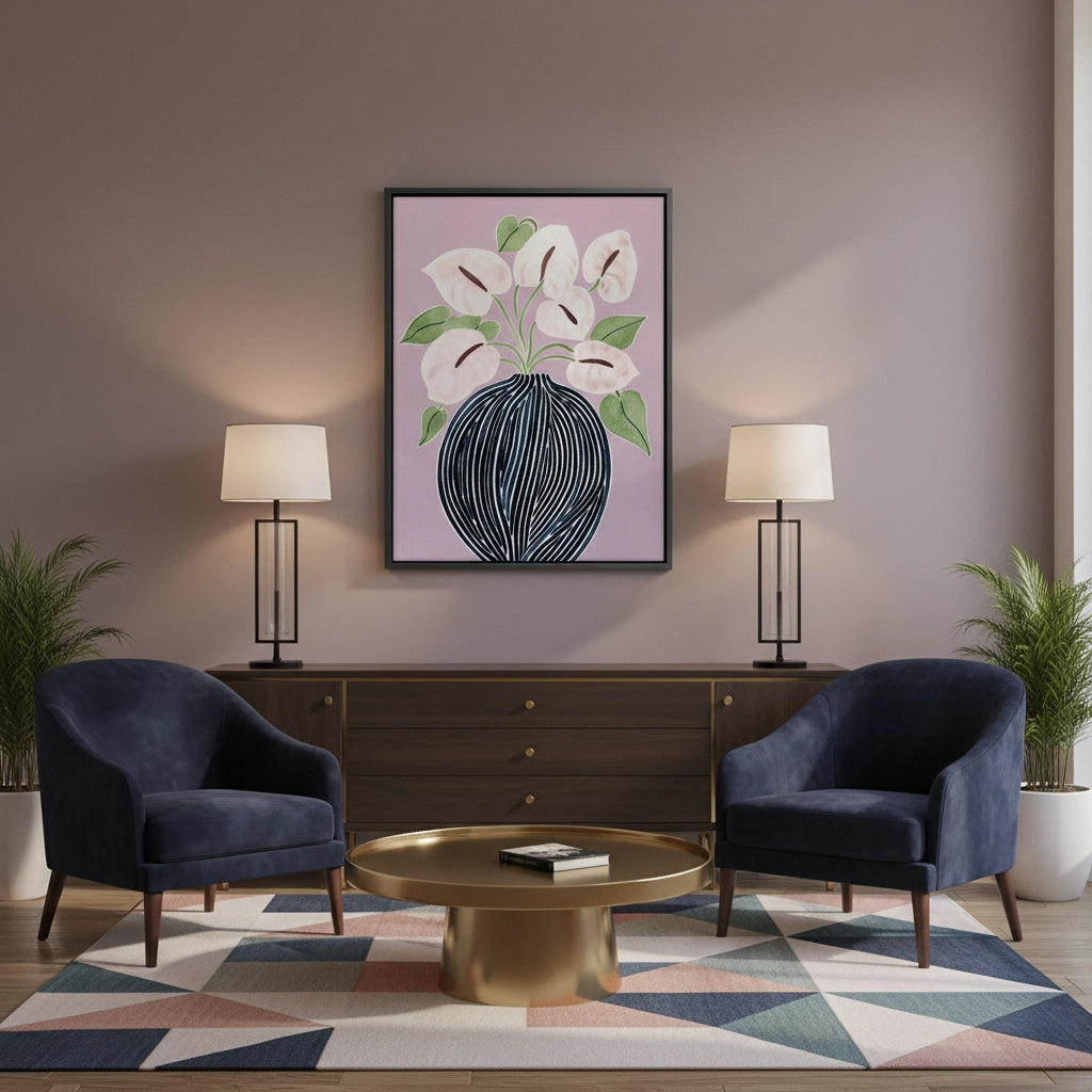 2Abstract Lilac - Canvas