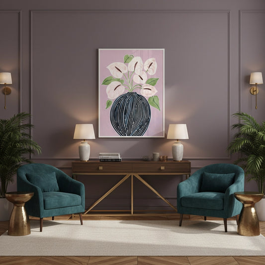 Abstract Lilac - Fine Art