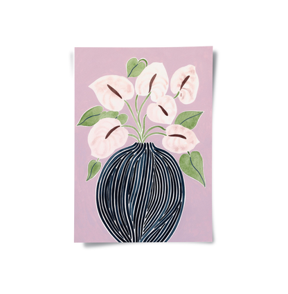 Abstract Lilac - Poster