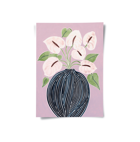 Abstract Lilac - Poster