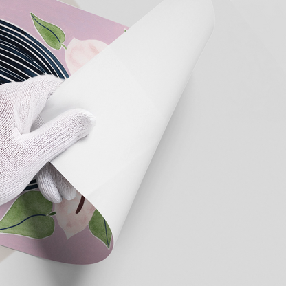 Abstract Lilac - Poster