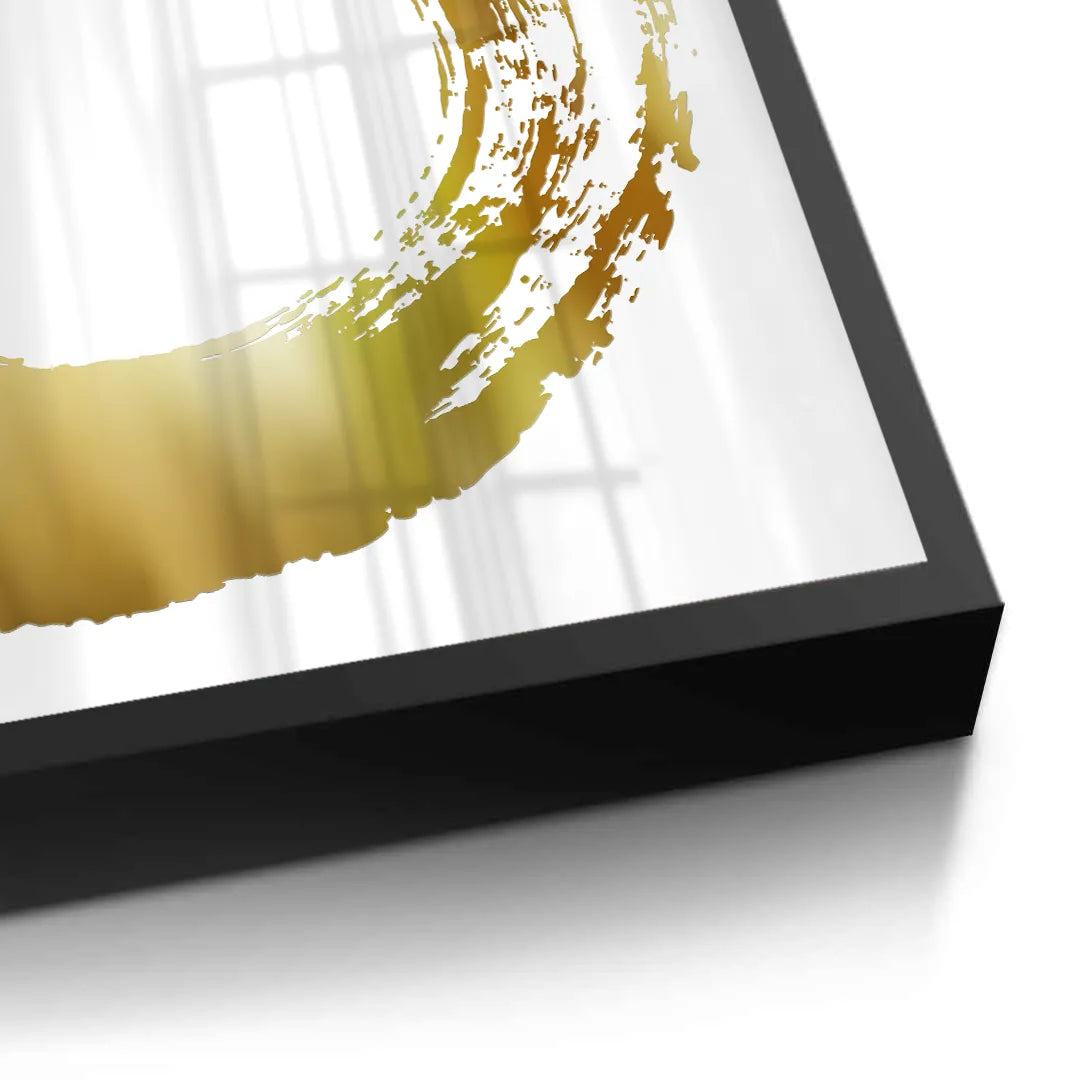 2Abstract Metallic Circle - Fine Art