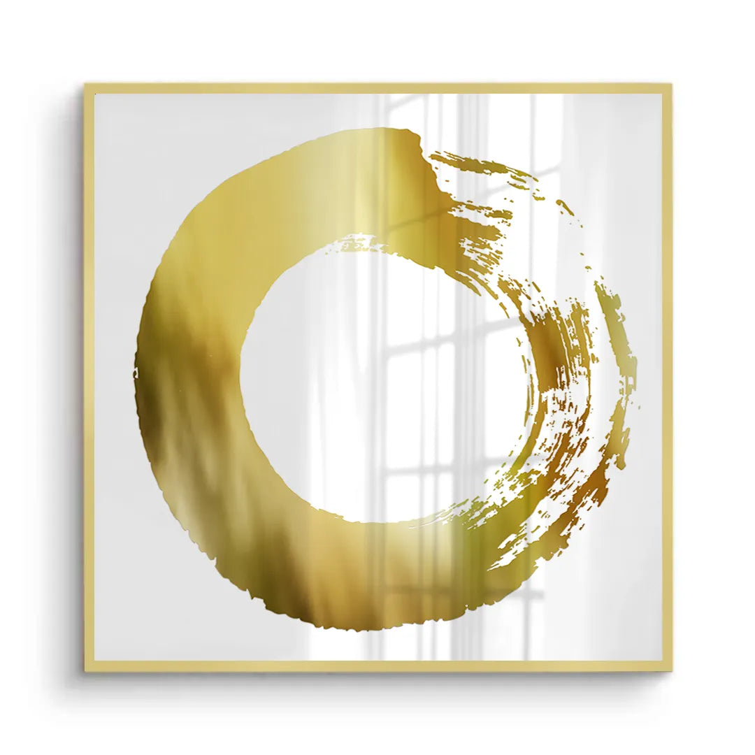 2Abstract Metallic Circle - Fine Art