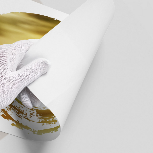 Abstract Metallic Circle - Poster