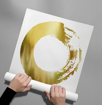 Abstract Metallic Circle - Poster