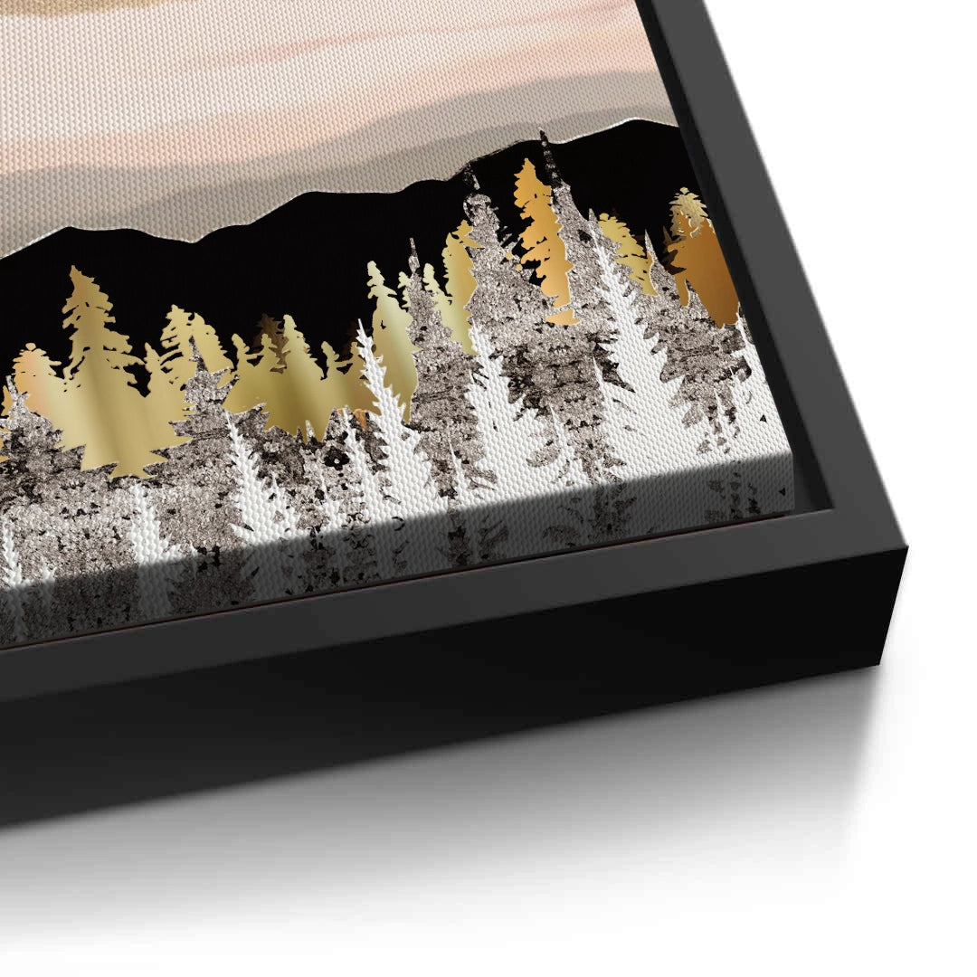 2Abstract Metallic Forest - Canvas