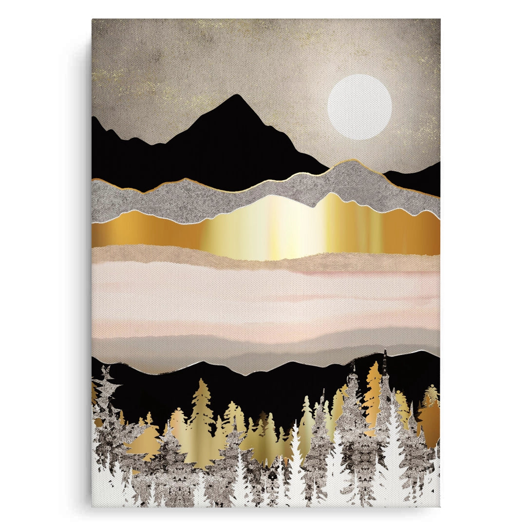 2Abstract Metallic Forest - Canvas