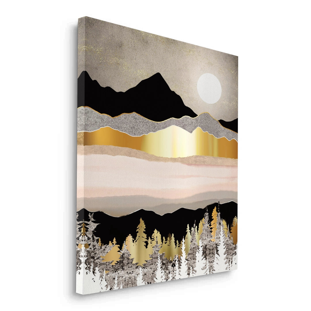 2Abstract Metallic Forest - Canvas