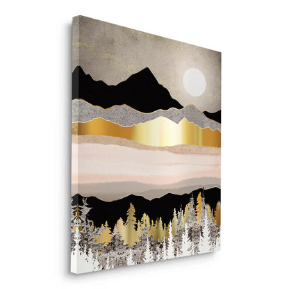 Abstract Metallic Forest - Canvas
