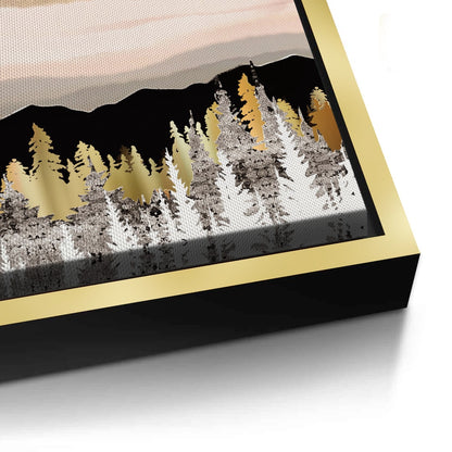 Abstract Metallic Forest - Canvas