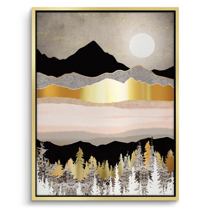 Abstract Metallic Forest - Canvas