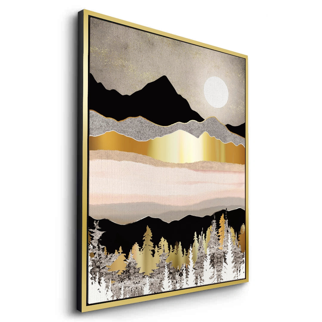 2Abstract Metallic Forest - Canvas