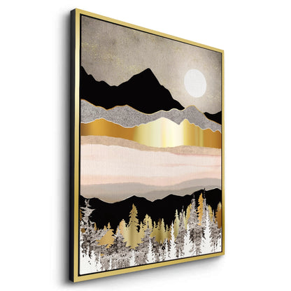 Abstract Metallic Forest - Canvas