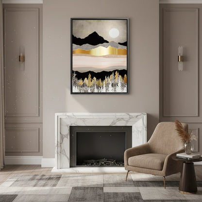 Abstract Metallic Forest - Canvas