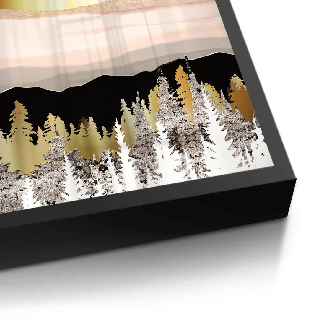 2Abstract Metallic Forest - Fine Art - Jasmineart.ae