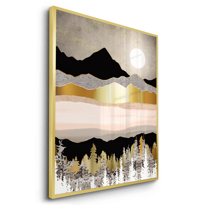 Abstract Metallic Forest - Fine Art - Jasmineart.ae