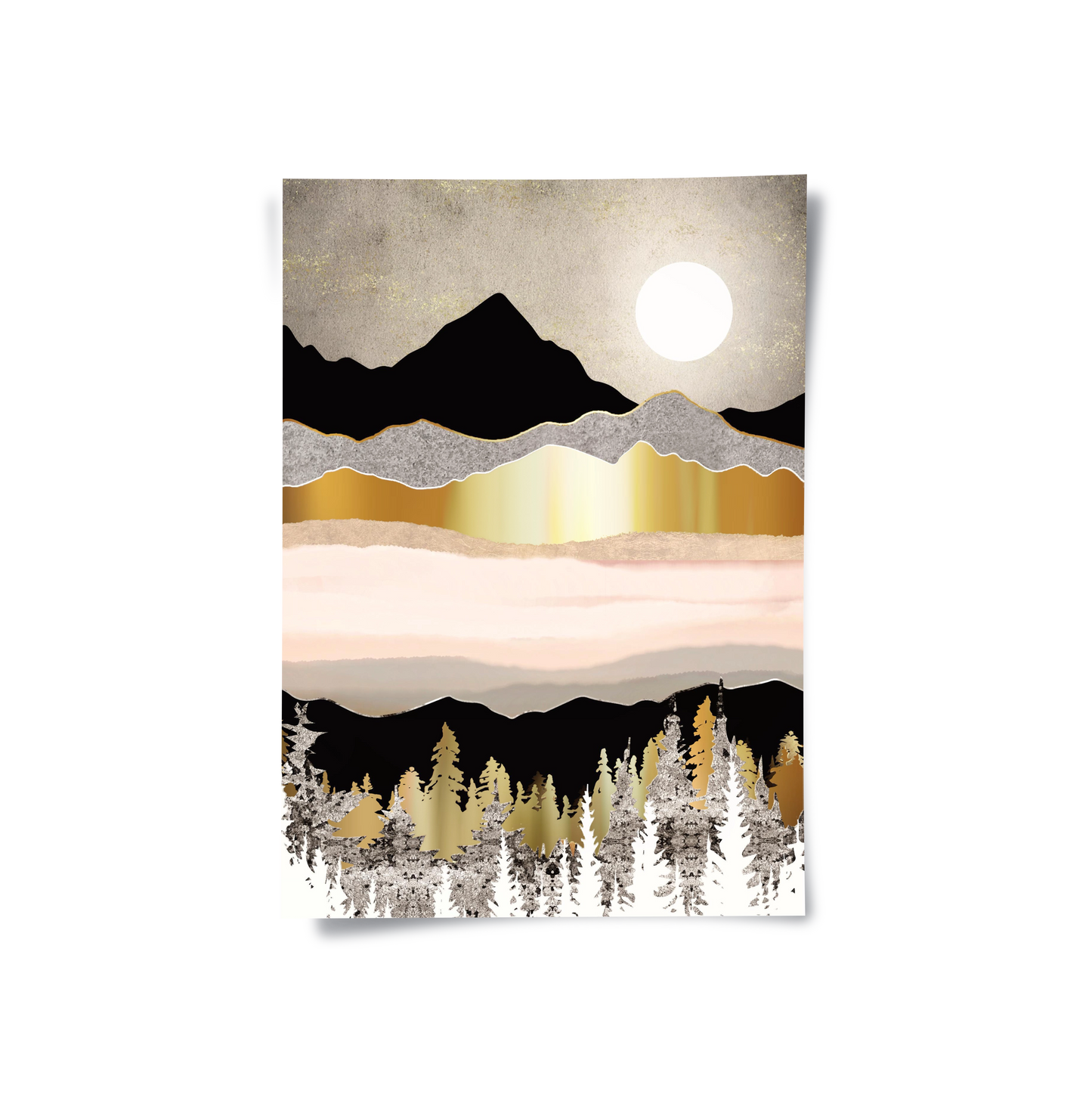 2Abstract Metallic Forest - Poster