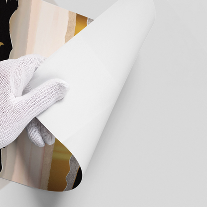 Abstract Metallic Forest - Poster