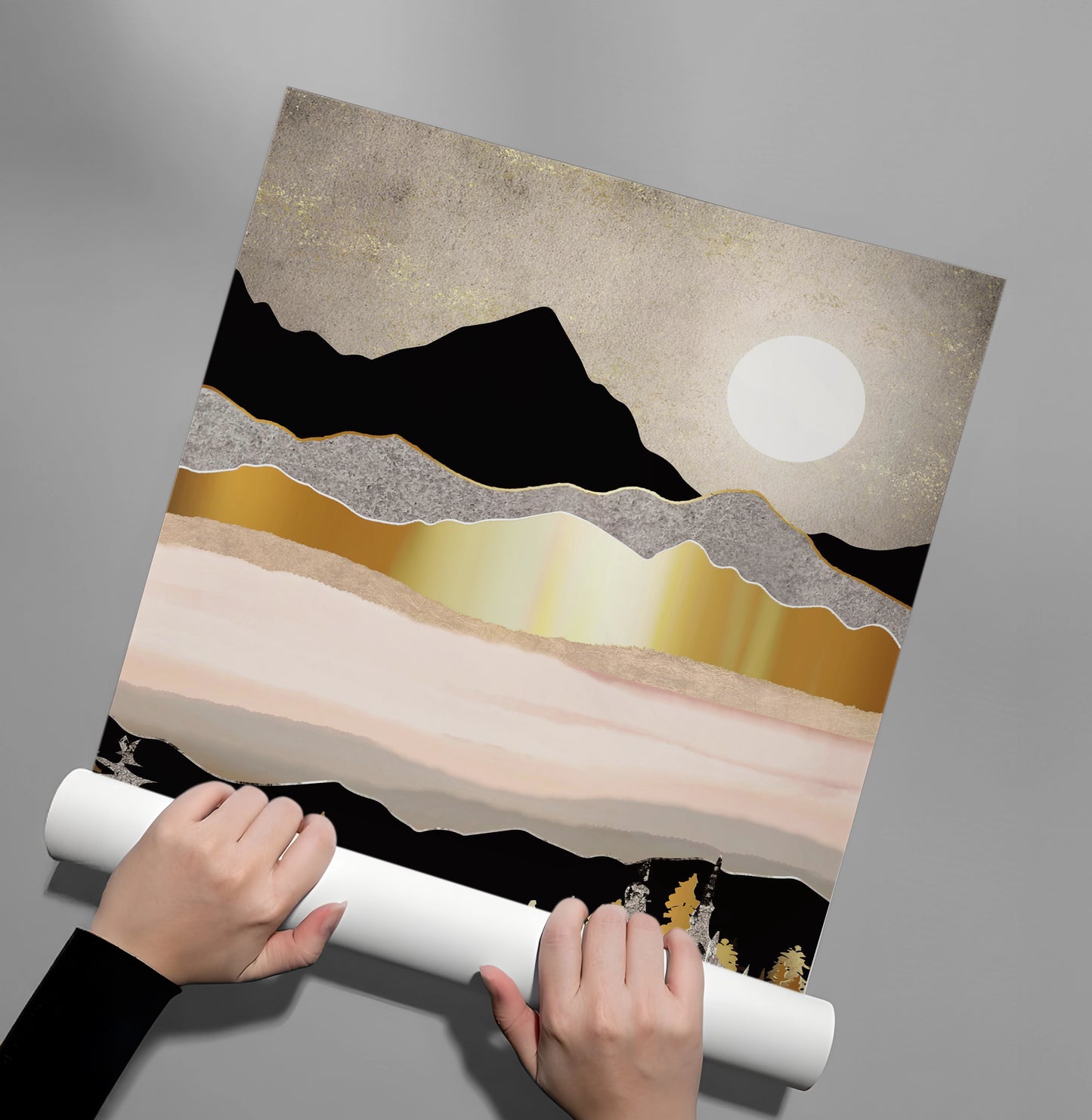 2Abstract Metallic Forest - Poster