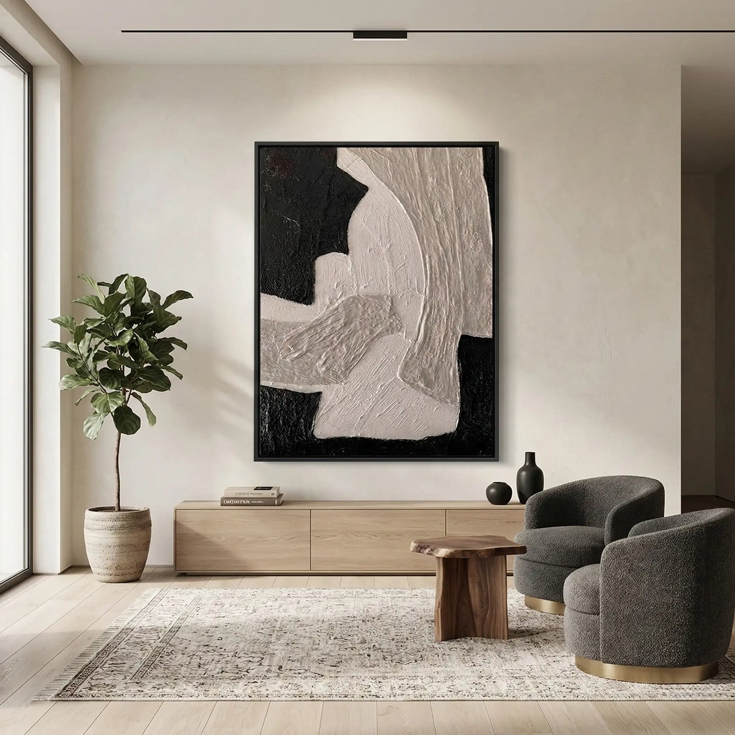 2Abstract Monochrome Flow #AMF918
