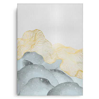 Abstract Mountain Set of 2 - Canvas
