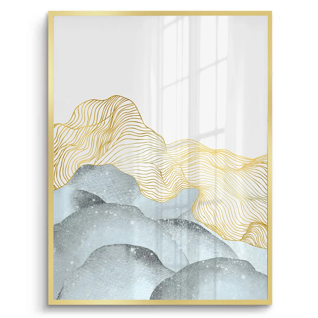 2Abstract Mountain Set of 2 - Fine Art